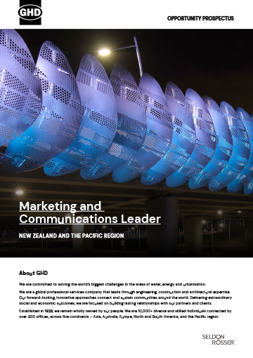 Seldon Rosser - GHD - Marketing and Communications Leader